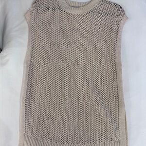 All Saints Light Beige Knit Top